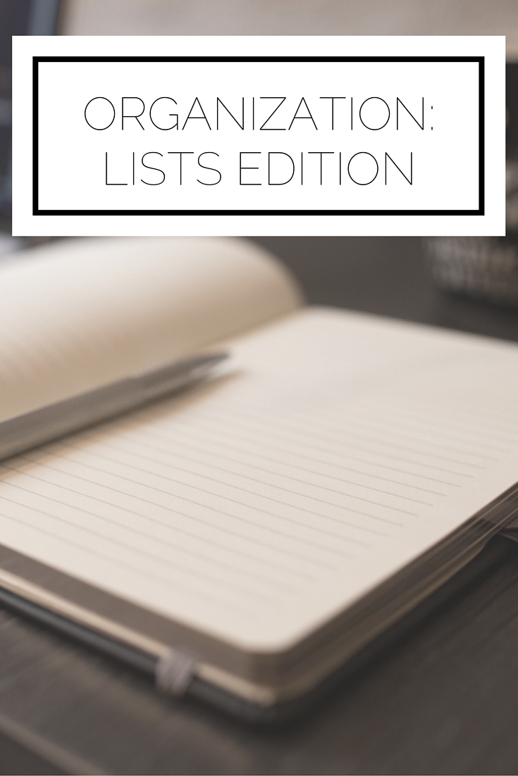 Organization: Lists Edition