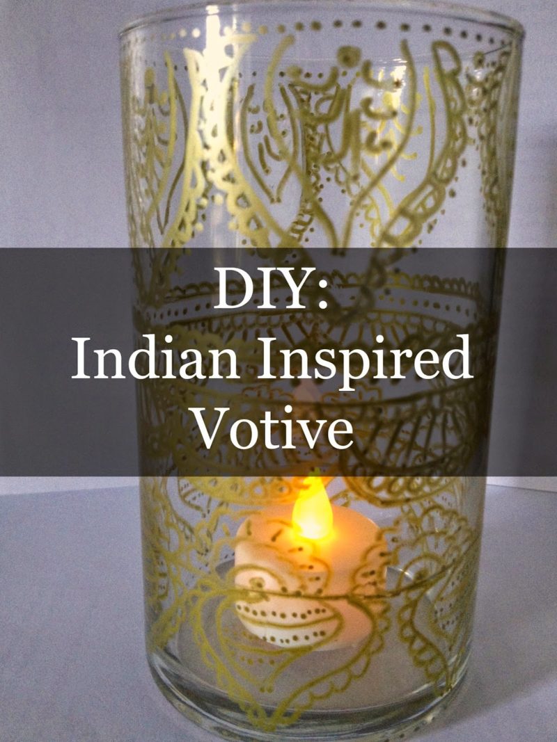 DIY: Indian Inspired Votive