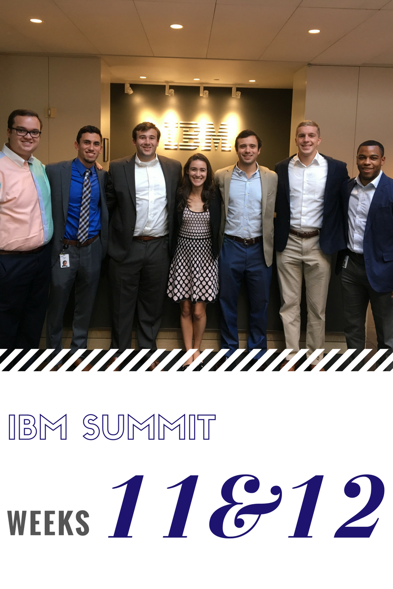 IBM Summit Program Weeks: 11&12