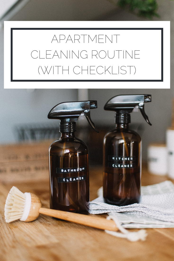 Apartment Cleaning Routine (with checklist)