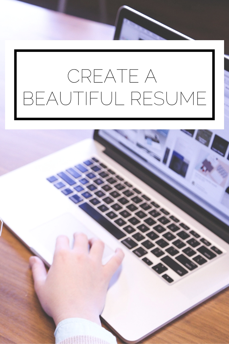 Create A Beautiful Resume