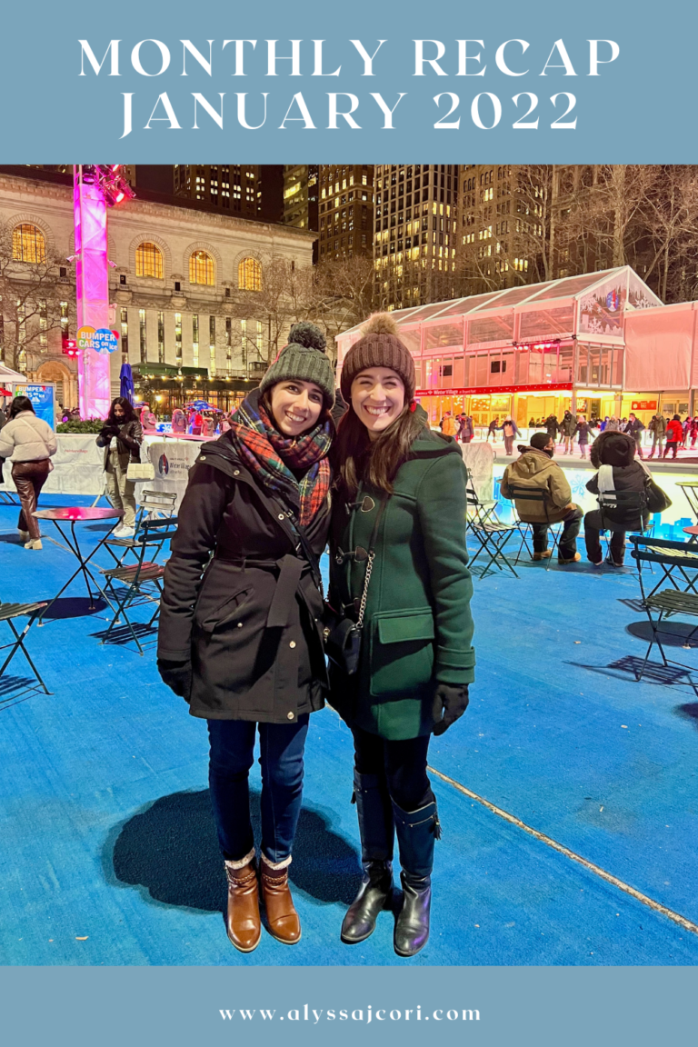 Monthly Recap January 2022 Alyssa J Cori